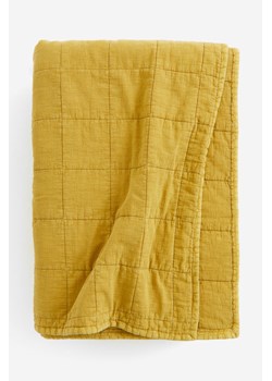 H & M - Pikowana narzuta na łóżko - Żółty ze sklepu H&M w kategorii Narzuty i kapy - zdjęcie 172447304