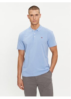 Napapijri Polo Ealis NP0A4H8B Błękitny Regular Fit ze sklepu MODIVO w kategorii T-shirty męskie - zdjęcie 172447651
