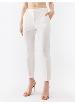 Pinko Spodnie materiałowe Bello 100155 A0HO Biały Slim Fit ze sklepu MODIVO w kategorii Spodnie damskie - zdjęcie 172447660