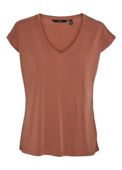 Vero Moda Koszulka w kolorze brązowym ze sklepu Limango Polska w kategorii Bluzki damskie - zdjęcie 172447842