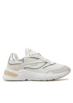 Calvin Klein Sneakersy Runner Lace Up Mesh HW0HW02133 Biały ze sklepu MODIVO w kategorii Buty sportowe damskie - zdjęcie 172449804