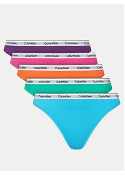 Calvin Klein Underwear Komplet 5 par fig klasycznych 000QD5208E Kolorowy ze sklepu MODIVO w kategorii Majtki damskie - zdjęcie 172449911