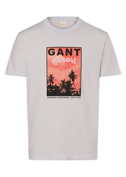 Gant Koszulka męska Mężczyźni Dżersej jasnoniebieski nadruk ze sklepu vangraaf w kategorii T-shirty męskie - zdjęcie 172450251