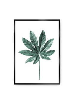 Plakat Leaf  Emerald Green ze sklepu dekoria.pl w kategorii Obrazy - zdjęcie 172474161