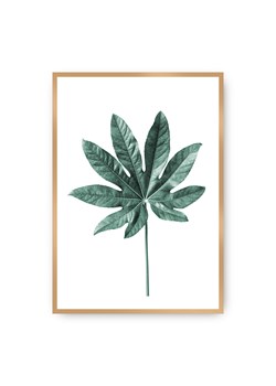 Plakat Leaf  Emerald Green ze sklepu dekoria.pl w kategorii Obrazy - zdjęcie 172474163