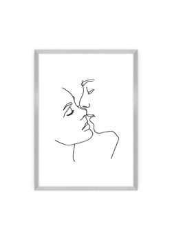 Plakat Kiss Line ze sklepu dekoria.pl w kategorii Obrazy - zdjęcie 172476300