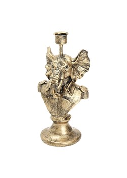 Świecznik Gold Elephant 23cm ze sklepu dekoria.pl w kategorii Świeczniki - zdjęcie 172480511