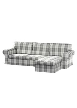 Pokrowiec na sofę Ektorp 2-osobową i leżankę ze sklepu dekoria.pl w kategorii Pokrowce na kanapy i fotele - zdjęcie 172480642