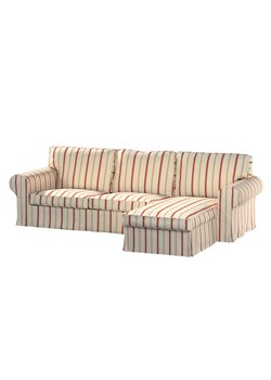 Pokrowiec na sofę Ektorp 2-osobową i leżankę ze sklepu dekoria.pl w kategorii Pokrowce na kanapy i fotele - zdjęcie 172480693