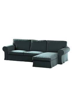 Pokrowiec na sofę Ektorp 2-osobową i leżankę ze sklepu dekoria.pl w kategorii Pokrowce na kanapy i fotele - zdjęcie 172480762