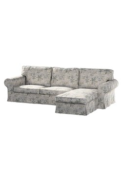 Pokrowiec na sofę Ektorp 2-osobową i leżankę ze sklepu dekoria.pl w kategorii Pokrowce na kanapy i fotele - zdjęcie 172480801
