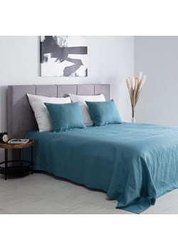 Narzuta na łóżko 260x260 Linen grey-blue ze sklepu dekoria.pl w kategorii Narzuty i kapy - zdjęcie 172484072