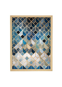 Obraz Geometric 30x40cm gold&navy ze sklepu dekoria.pl w kategorii Obrazy - zdjęcie 172528574