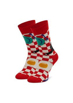 Happy Socks Skarpety wysokie unisex EBI01-4300 Czerwony ze sklepu MODIVO w kategorii Skarpetki damskie - zdjęcie 172529142