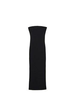 Cropp - Czarna gładka sukienka midi - czarny ze sklepu Cropp w kategorii Sukienki - zdjęcie 172529374