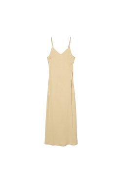 Cropp - Zwiewna sukienka maxi na ramiączkach - beżowy ze sklepu Cropp w kategorii Sukienki - zdjęcie 172529383