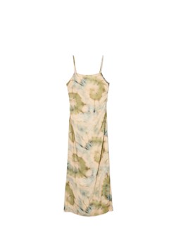 Cropp - Sukienka midi ze wzorzystym printem - zielony ze sklepu Cropp w kategorii Sukienki - zdjęcie 172529392