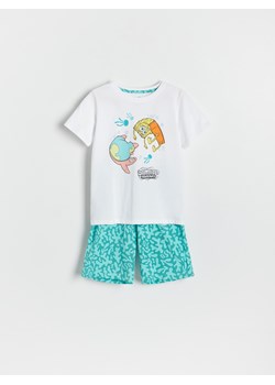 Reserved - Dwuczęsciwa piżama SPONGEBOB - biały ze sklepu Reserved w kategorii Piżamy dziecięce - zdjęcie 172530053