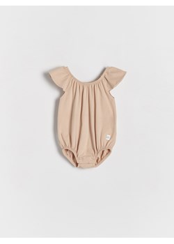 Reserved - Bawełniane body - beżowy ze sklepu Reserved w kategorii Body niemowlęce - zdjęcie 172530094
