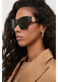 Versace okulary przeciwsłoneczne damskie kolor brązowy 0VE4452 ze sklepu ANSWEAR.com w kategorii Okulary przeciwsłoneczne damskie - zdjęcie 172530692