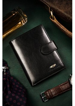 Duży, skórzany portfel męski na zatrzask — Peterson ze sklepu 5.10.15 w kategorii Portfele męskie - zdjęcie 172531002