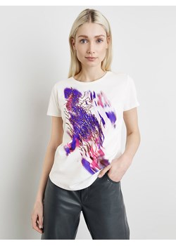 TAIFUN Koszulka w kolorze biało-fioletowym ze sklepu Limango Polska w kategorii Bluzki damskie - zdjęcie 172531280