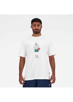 Koszulka męska New Balance MT41578SST – biała ze sklepu New Balance Poland w kategorii T-shirty męskie - zdjęcie 172531694
