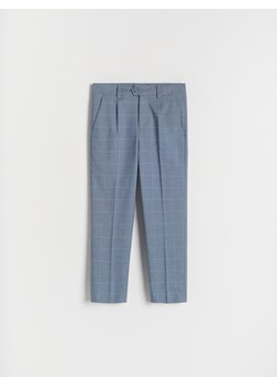 Reserved - Eleganckie spodnie w kratę - niebieski ze sklepu Reserved w kategorii Spodnie chłopięce - zdjęcie 172531794