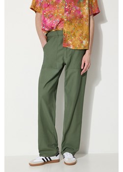 Stan Ray spodnie bawełniane 1100 Og Loose Fatigue kolor zielony proste 1101 ze sklepu PRM w kategorii Spodnie męskie - zdjęcie 172532604