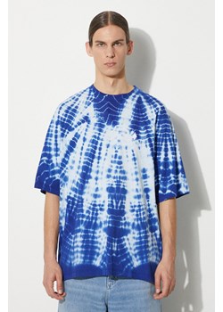 Marcelo Burlon t-shirt bawełniany Aop Soundwaves Over męski kolor niebieski gładki CMAA054S24JER0044501 ze sklepu PRM w kategorii T-shirty męskie - zdjęcie 172532660