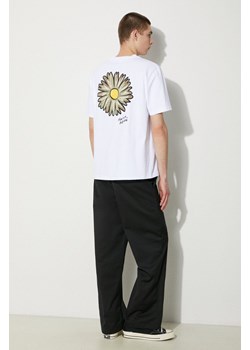 Maison Kitsuné t-shirt bawełniany Floating Flower Comfort Tee-Shirt męski kolor biały z nadrukiem MM00128KJ0118 ze sklepu PRM w kategorii T-shirty męskie - zdjęcie 172532730