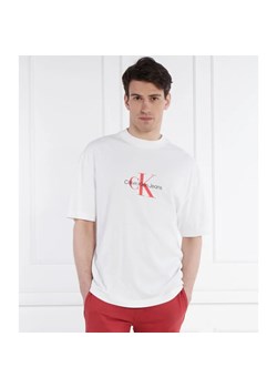 CALVIN KLEIN JEANS T-shirt ARCHIVAL MONOLOGO | Regular Fit ze sklepu Gomez Fashion Store w kategorii T-shirty męskie - zdjęcie 172532964
