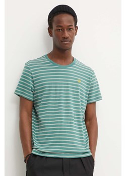 G-Star Raw t-shirt bawełniany męski kolor zielony wzorzysty D24941-C339 ze sklepu ANSWEAR.com w kategorii T-shirty męskie - zdjęcie 172534020