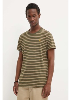 G-Star Raw t-shirt bawełniany męski kolor zielony wzorzysty D24941-C339 ze sklepu ANSWEAR.com w kategorii T-shirty męskie - zdjęcie 172534024