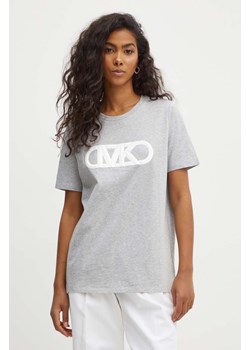 MICHAEL Michael Kors t-shirt bawełniany damski kolor szary ze sklepu ANSWEAR.com w kategorii Bluzki damskie - zdjęcie 172534501