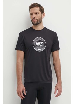 Nike t-shirt treningowy Lead Line kolor czarny z nadrukiem ze sklepu ANSWEAR.com w kategorii T-shirty męskie - zdjęcie 172534593