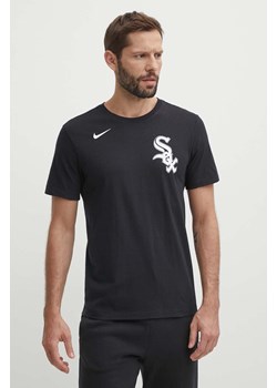 Nike t-shirt bawełniany Chicago White Sox męski kolor czarny z nadrukiem ze sklepu ANSWEAR.com w kategorii T-shirty męskie - zdjęcie 172534603