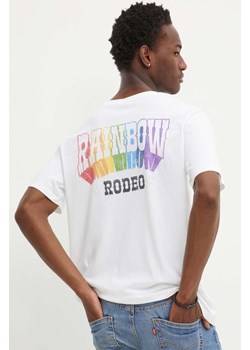 Levi&apos;s t-shirt bawełniany Pride męski kolor biały z nadrukiem ze sklepu ANSWEAR.com w kategorii T-shirty męskie - zdjęcie 172534613