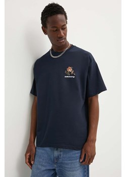Billabong t-shirt bawełniany BOUQUET męski kolor granatowy z nadrukiem ABYZT02427 ze sklepu ANSWEAR.com w kategorii T-shirty męskie - zdjęcie 172534691