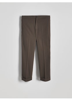 Reserved - Spodnie jogger slim fit - brązowy ze sklepu Reserved w kategorii Spodnie męskie - zdjęcie 172534924