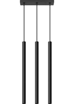 Czarna lampa wisząca tuba nad stół - S667-Beva ze sklepu Edinos.pl w kategorii Lampy wiszące - zdjęcie 172535614