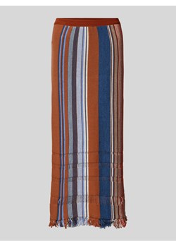 Spódnica z dzianiny w paski ze sklepu Peek&Cloppenburg  w kategorii Spódnice - zdjęcie 172536571
