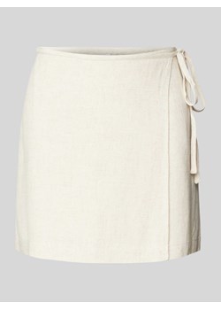 Spódnica kopertowa z dodatkiem lnu ze sklepu Peek&Cloppenburg  w kategorii Spódnice - zdjęcie 172536581