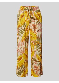 Spodnie materiałowe rozkloszowane ze wzorem na całej powierzchni model ‘Elyse’ ze sklepu Peek&Cloppenburg  w kategorii Spodnie damskie - zdjęcie 172536600