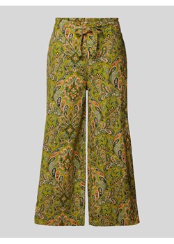 Kuloty lniane o luźnym kroju ze wzorem paisley ze sklepu Peek&Cloppenburg  w kategorii Spodnie damskie - zdjęcie 172536623