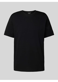 T-shirt z detalem z logo model ‘ORGANIC’ ze sklepu Peek&Cloppenburg  w kategorii T-shirty męskie - zdjęcie 172536643
