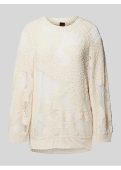 Sweter z półprzezroczystego materiału z okrągłym dekoltem ze sklepu Peek&Cloppenburg  w kategorii Swetry damskie - zdjęcie 172536713