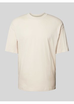 T-shirt z prążkowanym,okrągłym dekoltem model ‘BRADLEY’ ze sklepu Peek&Cloppenburg  w kategorii T-shirty męskie - zdjęcie 172536731