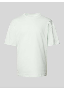 T-shirt z prążkowanym,okrągłym dekoltem model ‘BRADLEY’ ze sklepu Peek&Cloppenburg  w kategorii T-shirty męskie - zdjęcie 172536744