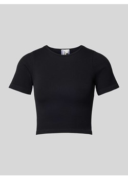 T-shirt krótki z fakturowanym wzorem model ‘GWEN’ ze sklepu Peek&Cloppenburg  w kategorii Bluzki damskie - zdjęcie 172536764